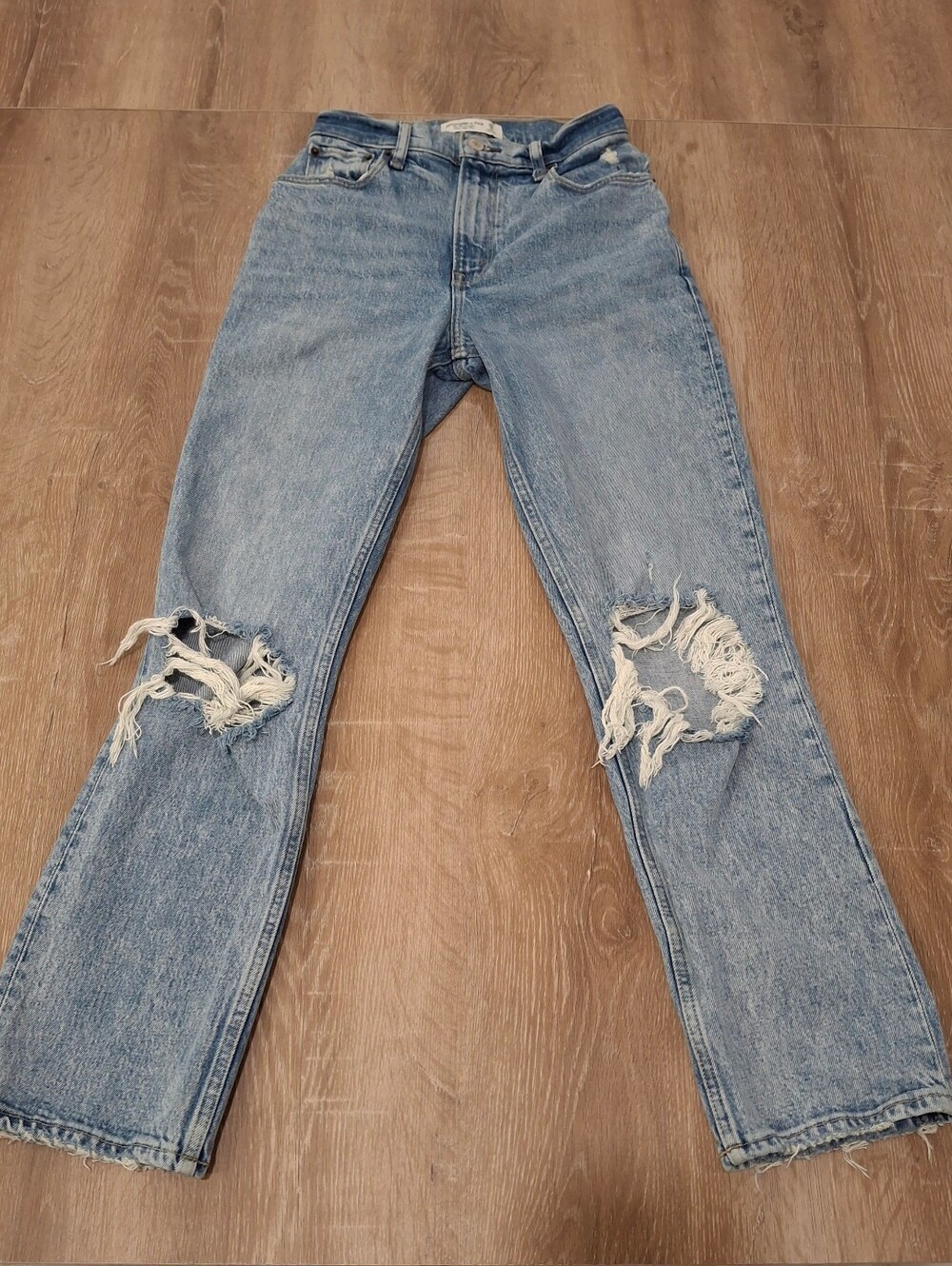 Abercrombie & Fitch Curve Love The '90s Straight Jeans 25 Short 00S